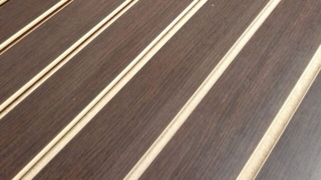 MDF Ranurado sin aluminio color cafe